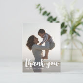 Carte Postale Script de remerciement pour la fête d'anniversaire (Debout devant)