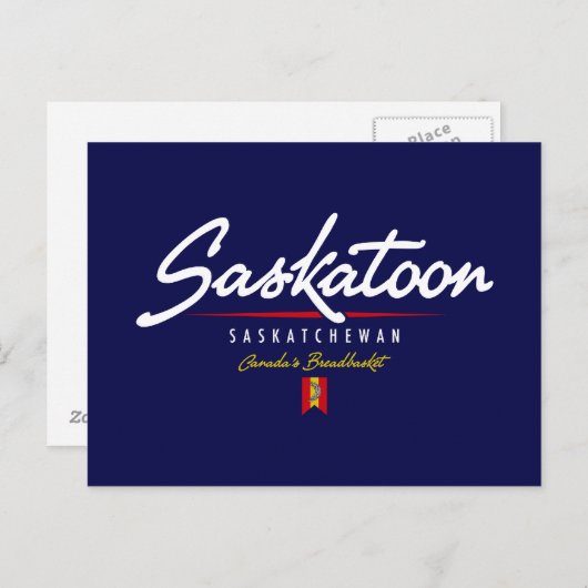 Carte Postale Script de Saskatoon (Devant / Derrière)