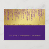 Carte Postale Script de signature holographique moderne paillett (Dos)