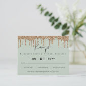 Carte Postale Script du Mariage de Parties scintillant de la gou (Debout devant)