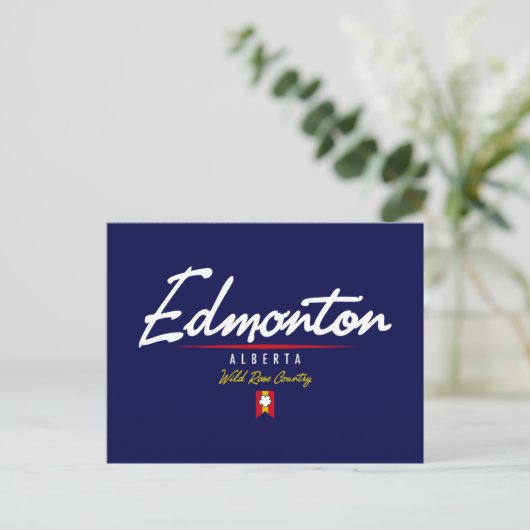Carte Postale Script Edmonton (Debout devant)