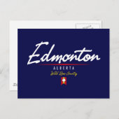 Carte Postale Script Edmonton (Devant / Derrière)
