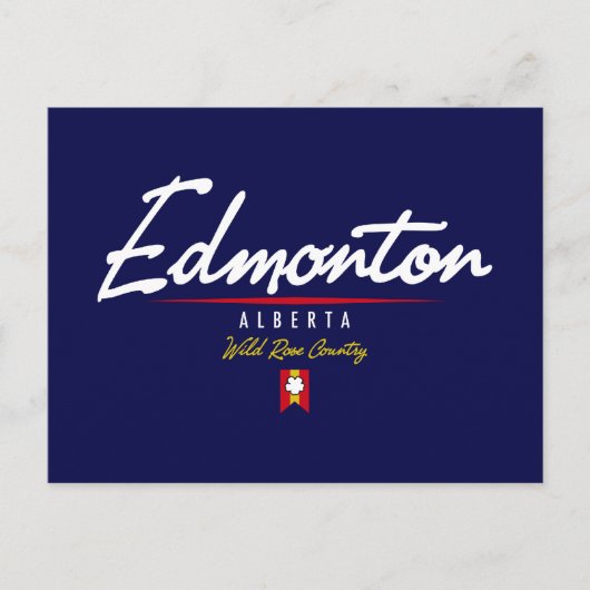 Carte Postale Script Edmonton (Devant)