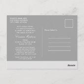 Carte Postale Script élégant | Faire-part photo moderne Grad (Dos)