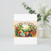 Carte Postale script frais (Debout devant)