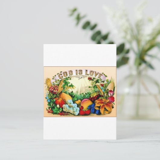 Carte Postale script frais (Debout devant)