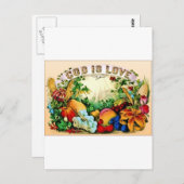 Carte Postale script frais (Devant / Derrière)