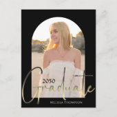 Carte Postale Script Gold Arc noir Arc deux photo Vellum (Devant)