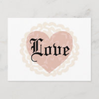 Script gothique amour avec coeur