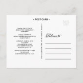 CARTE POSTALE SCRIPT GRAS 2 | INVITATION À LA DIPLÔME (Dos)