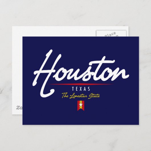 Carte Postale Script Houston (Devant / Derrière)
