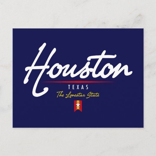 Carte Postale Script Houston (Devant)