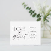 Carte Postale Script Love Mariage reporté Modifier la date (Debout devant)