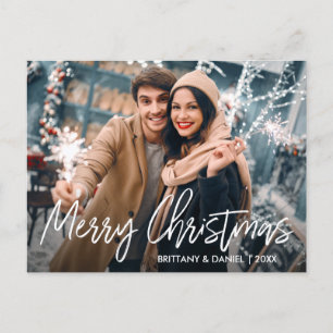 Carte Postale Script manuscrit Joyeux Noël Photo