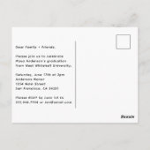 Carte Postale Script manuscrit moderne | Photo (Dos)