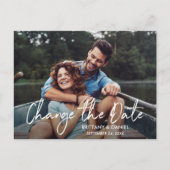 Carte Postale Script manuscrit Modifier La Date Nouvelle Date (Devant)