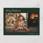 Carte Postale script minimal noël (Devant)