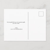 Carte Postale Script moderne Baby shower photo personnalisé nouv (Dos)