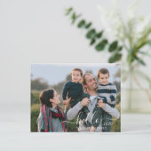 Carte Postale Script moderne Bonjour Bonne année photo (Debout devant)