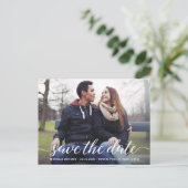 Carte Postale Script moderne de photo de engagement personnalisé (Debout devant)