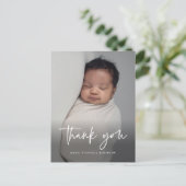 Carte Postale Script moderne Merci du baptême religieux (Debout devant)