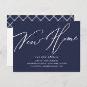 Carte Postale Script moderne Nouvelle maison Faire-part mobile  (Devant / Derrière)