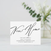 Carte Postale Script moderne Nouvelle maison Moteur Faire-part P (Debout devant)