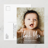 Script moderne photo personnalisée Baby shower d'é