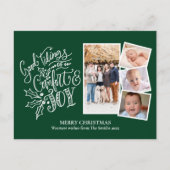 Carte Postale Script moderne sur Green Good Tidings of Comfort J (Devant)