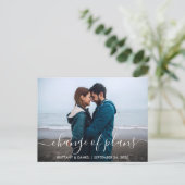 Carte Postale Script moderne tendance Changement de plan Photo (Debout devant)