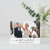 Carte Postale Script moderne tendance Nous Nous Sommes Mariés Ph (Debout devant)