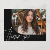 Carte Postale Script moderne une photo noir remerciement de remi (Devant)