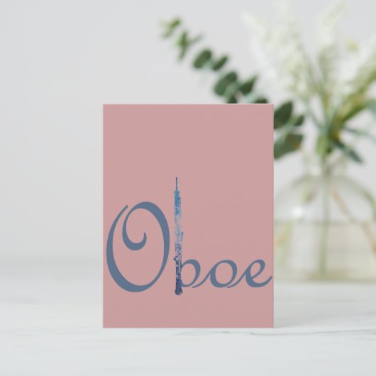 Carte Postale Script Oboe (Debout devant)