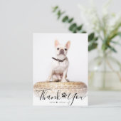 Carte Postale Script personnalisé Photo de remerciement pour mém (Debout devant)