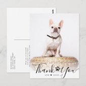 Carte Postale Script personnalisé Photo de remerciement pour mém (Devant / Derrière)