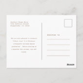 Carte Postale Script Photo Nursing Graduation Announcement (Dos)