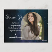 Carte Postale Script Police Écriture 2025 Remerciement Photo de (Dos)