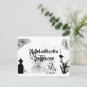 Carte Postale Script Post Card DiaDeLosMuertosDesigns (Debout devant)