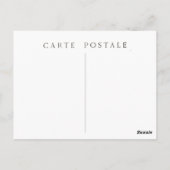 Carte Postale Script pour le Salon de Musique Fran (Dos)