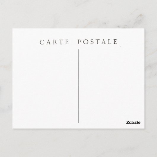 Carte Postale Script pour le Salon de Musique Fran (Dos)