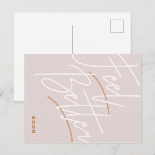 Carte Postale Script pour se sentir mieux (Devant / Derrière)