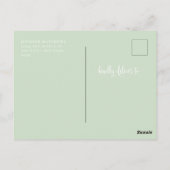 Carte Postale Script romantique | Calligraphie Enregistrer la da (Dos)