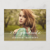 Carte Postale Script simple | Invitation de la fête de remise de (Devant)