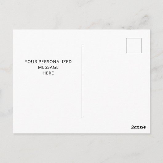 Carte Postale Script simple mignon Merci de coeur jaune (Dos)