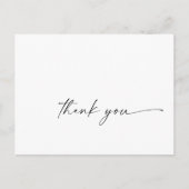 Carte Postale Script Thank You Postcard (Devant)