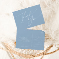 Script Whimsical | Merci Mariage bleu Dusty