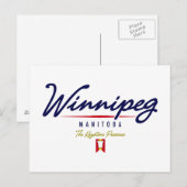 Carte Postale Script Winnipeg (Devant / Derrière)