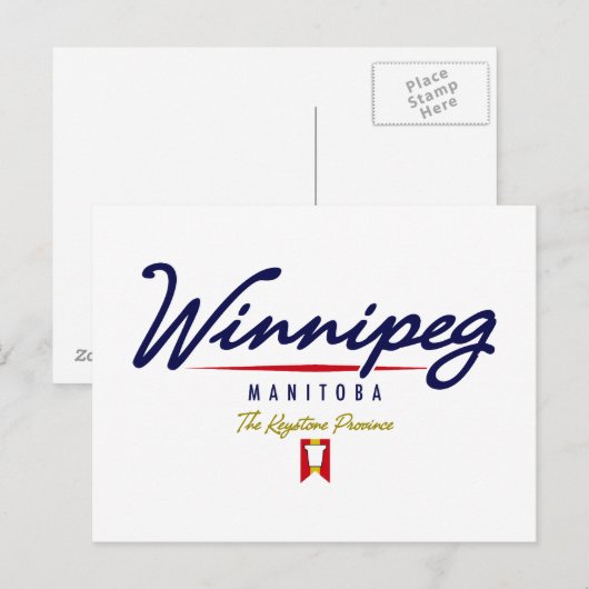 Carte Postale Script Winnipeg (Devant / Derrière)
