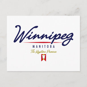 Carte Postale Script Winnipeg