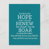 Carte Postale Scripture Isaiah-40-31 (Devant)